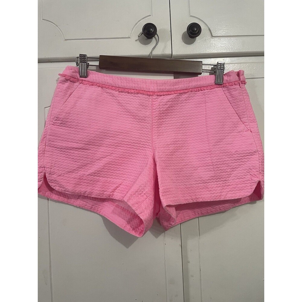 LILLY PULITZER Hot Pink Shorts with Textured Size  8 Barbie